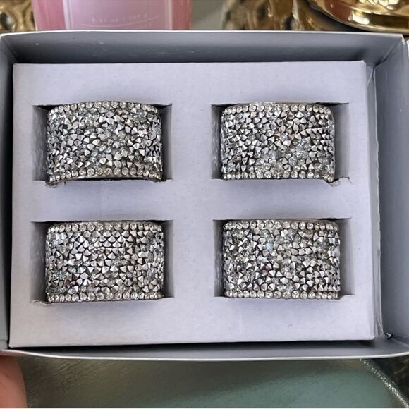 New sparkles home Strass Napkin Ring (Set of 4) - Picture 4 of 11